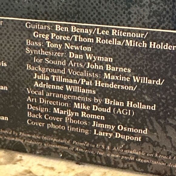 Donny Osmond Donald Clark Osmond Vinyl Record - Picture 5 of 11